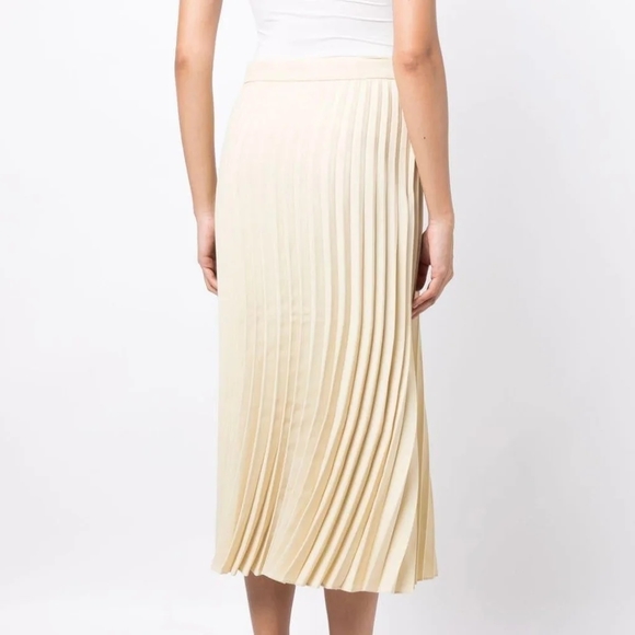 Brand New- JNBY Fully Pleated Midi Skirt in Yellow